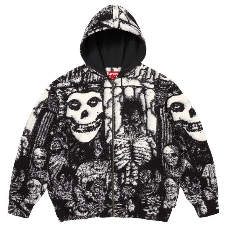Supreme/The Misfits® Zip-Up Hooded Sweater Black