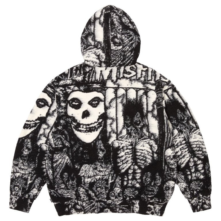 Supreme/The Misfits® Zip-Up Hooded Sweater Black