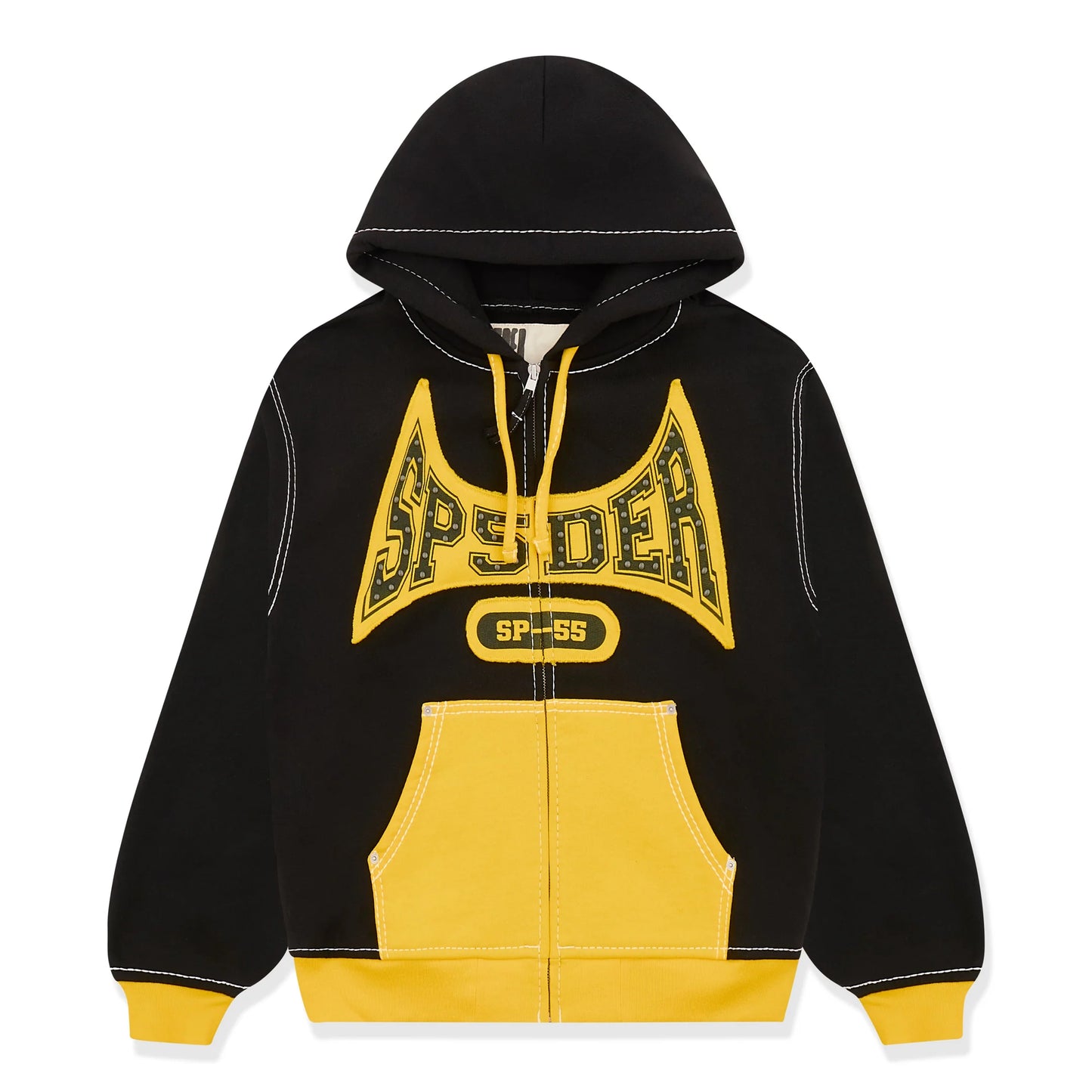 Sp5der T&F Zip-Up Hoodie Black