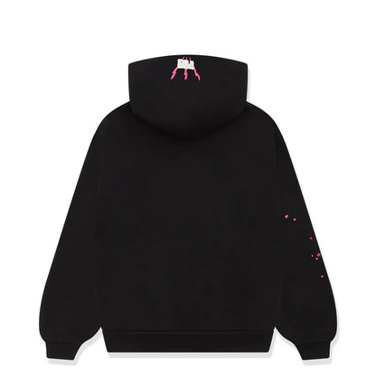 Sp5der Angel Number Hoodie Black