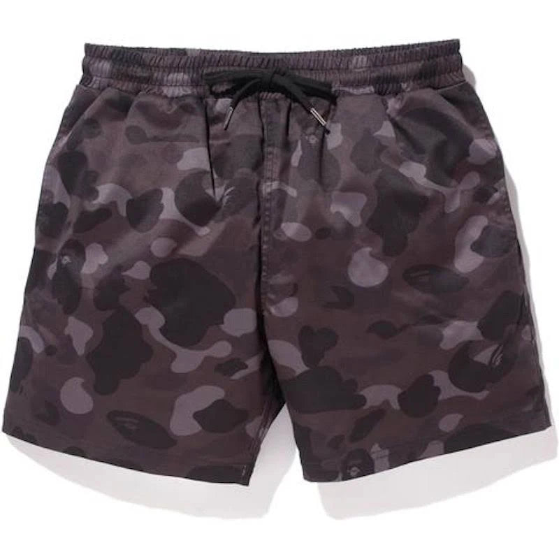 BAPE Stampd Camo Swim Shorts Black