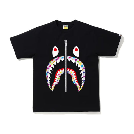 BAPE Sta Pattern Shark Tee Black