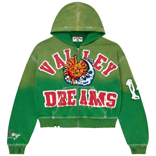 Vale Forever Sunny Zip-Up Hoodie Green