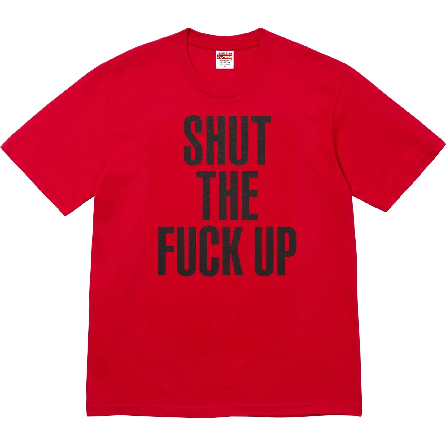 Supreme Number (N)ine Shut Up Tee Red