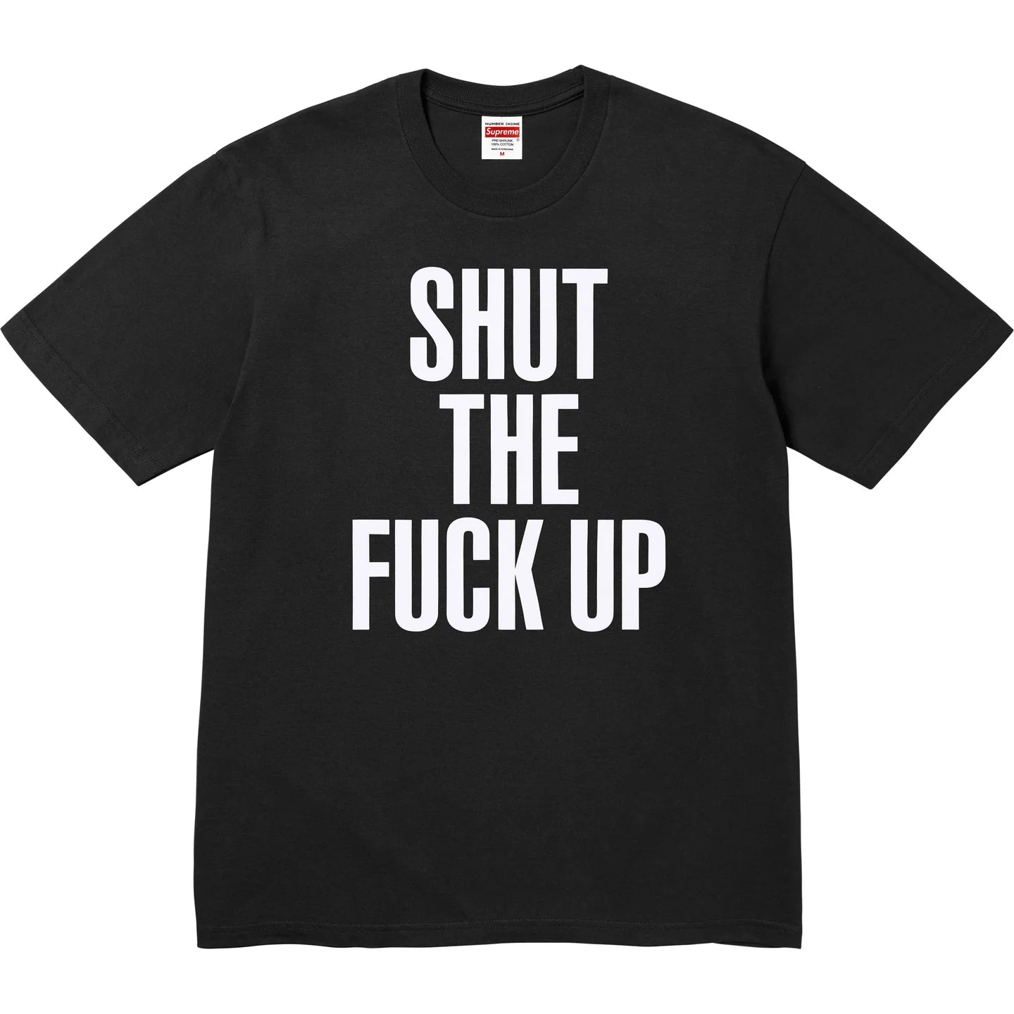 Supreme Number (N)ine Shut Up Tee Black