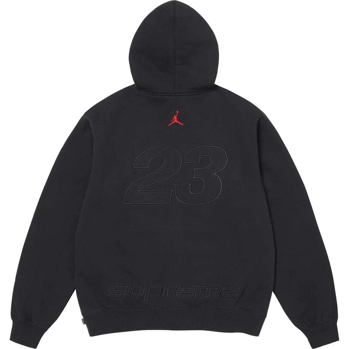 Supreme®/Jordan® Zip Up Hooded Sweatshirt Black – Endless Supply