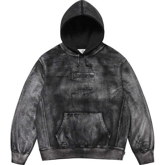 Supreme®/MM6 Maison Margiela Foil Box Logo Hooded Sweatshirt Black