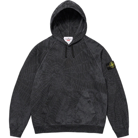 Supreme®/Stone Island® Hooded Sweatshirt Black (FW23)