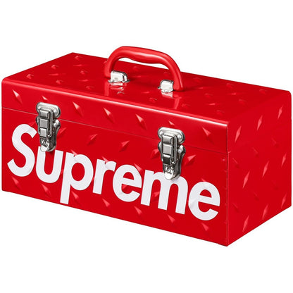 Supreme Diamond Plate Tool Box Red
