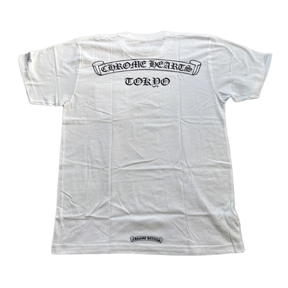 Chrome Hearts Tokyo Exclusive Scroll Logo T-Shirt White