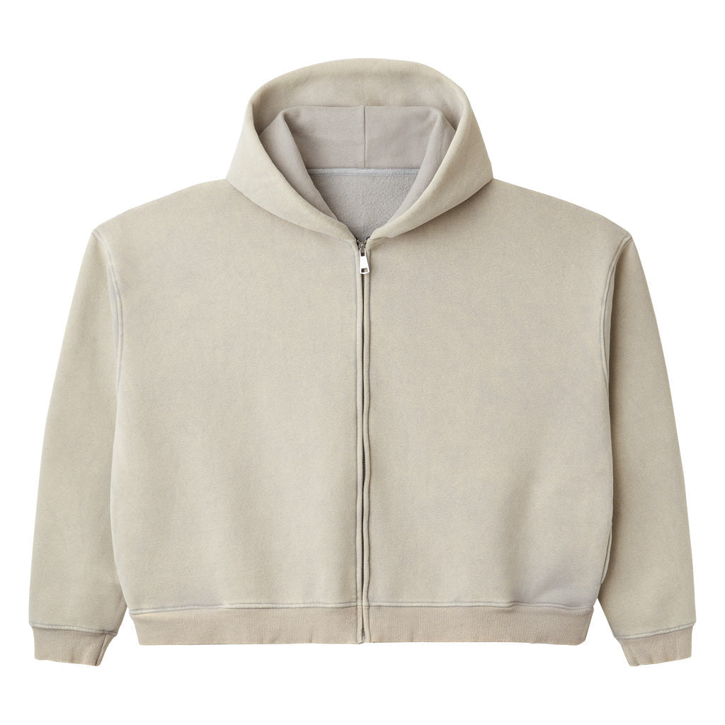 GV Gallery Ivory Tooth Zip-Up Hoodie