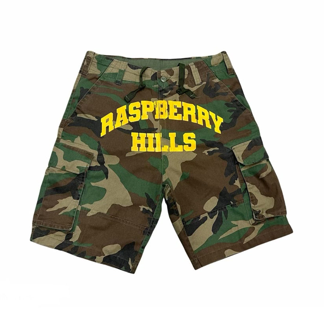 GV Gallery Raspberry Hills Logo Cargo Shorts Camo