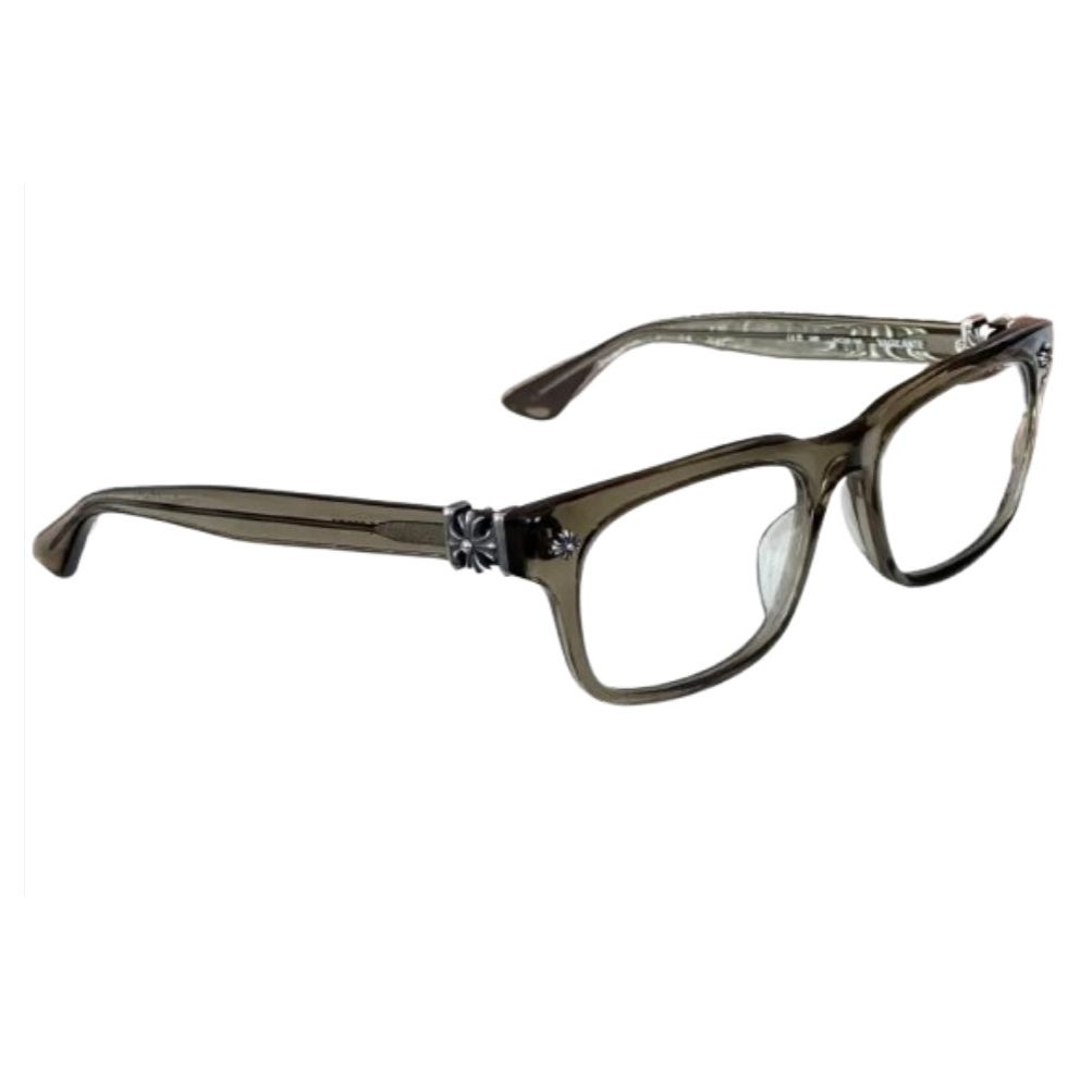 Chrome Hearts Vagilante Glasses Army Green/Silver Cross