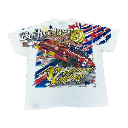 Gallery Dept. 1 of 1 Vintage Dale Earnhardt Jr. Nascar Tee White