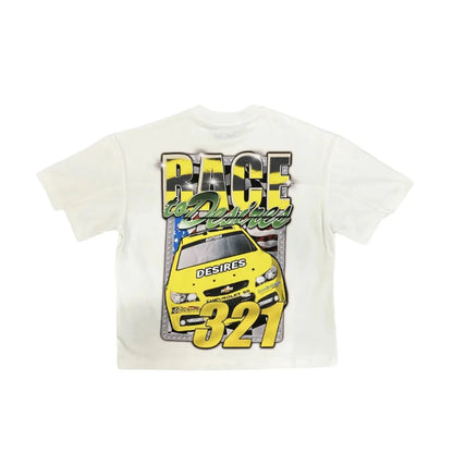 Bottega Desires Racing Tee White
