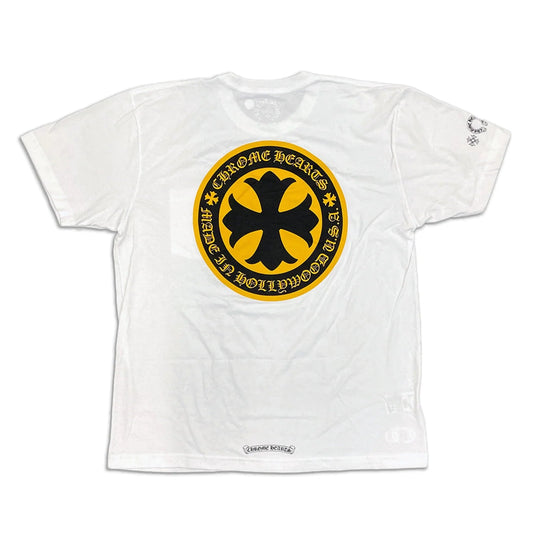 Chrome Hearts Hollywood Plus T-Shirt White/Yellow