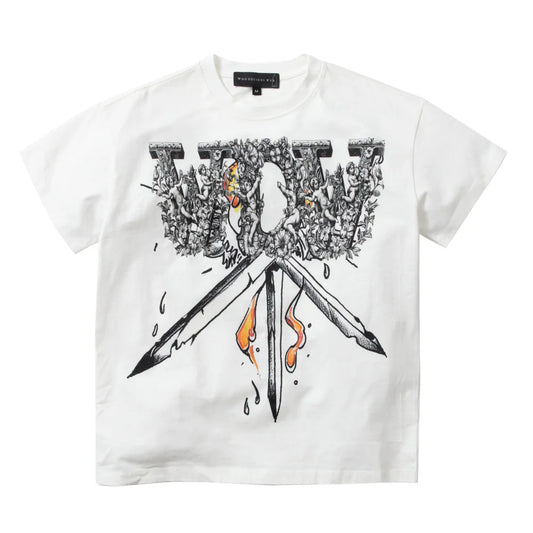 Who Decides War Darth Cloud T-Shirt White