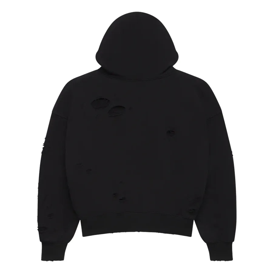 LOSTSHDWS DSTRY DBL Layer Logo Hoodie Black