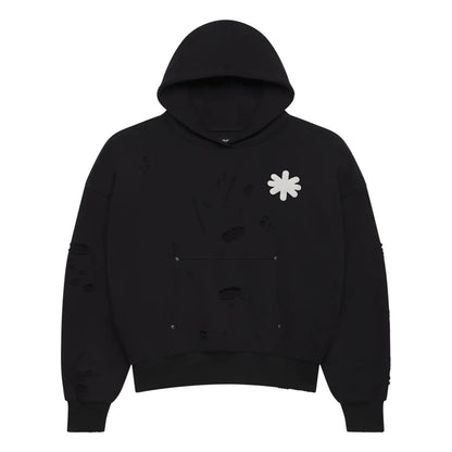 LOSTSHDWS DSTRY DBL Layer Logo Hoodie Black