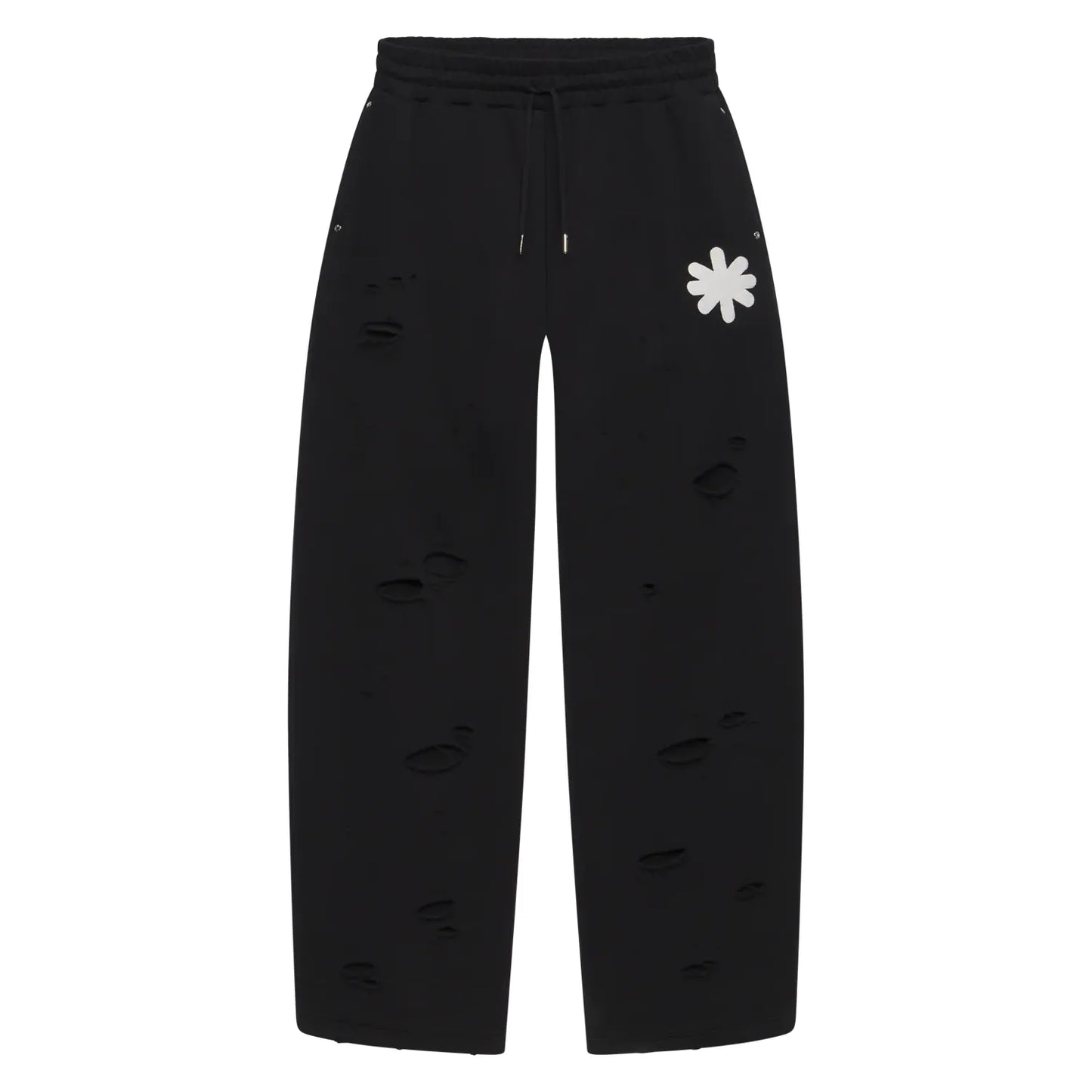 LOSTSHDWS DSTRY DBL Layer Logo Sweatpants Black