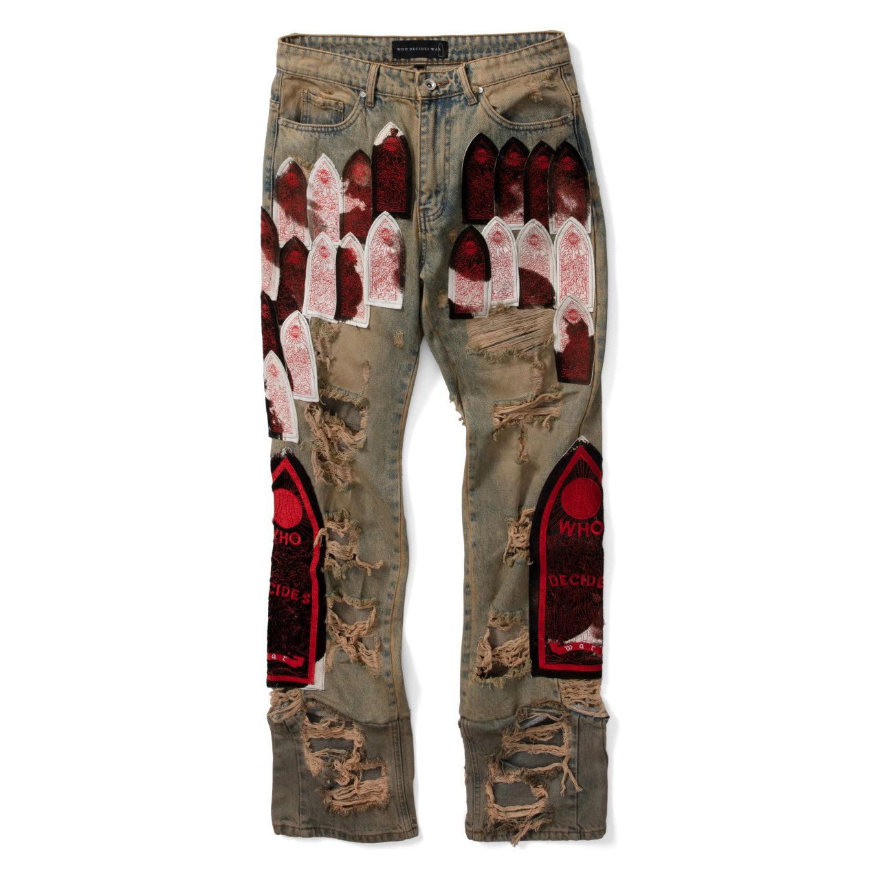 Who Decides War Sangre Patch Denim Jeans Multi