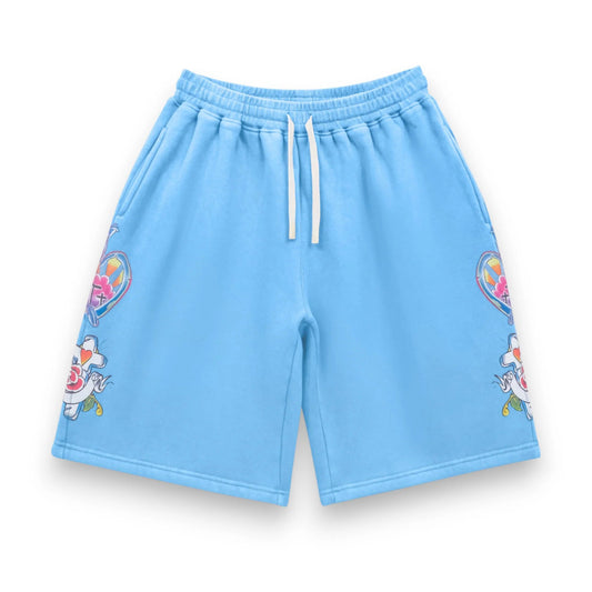 We Are Righteous Risen King Shorts Blue