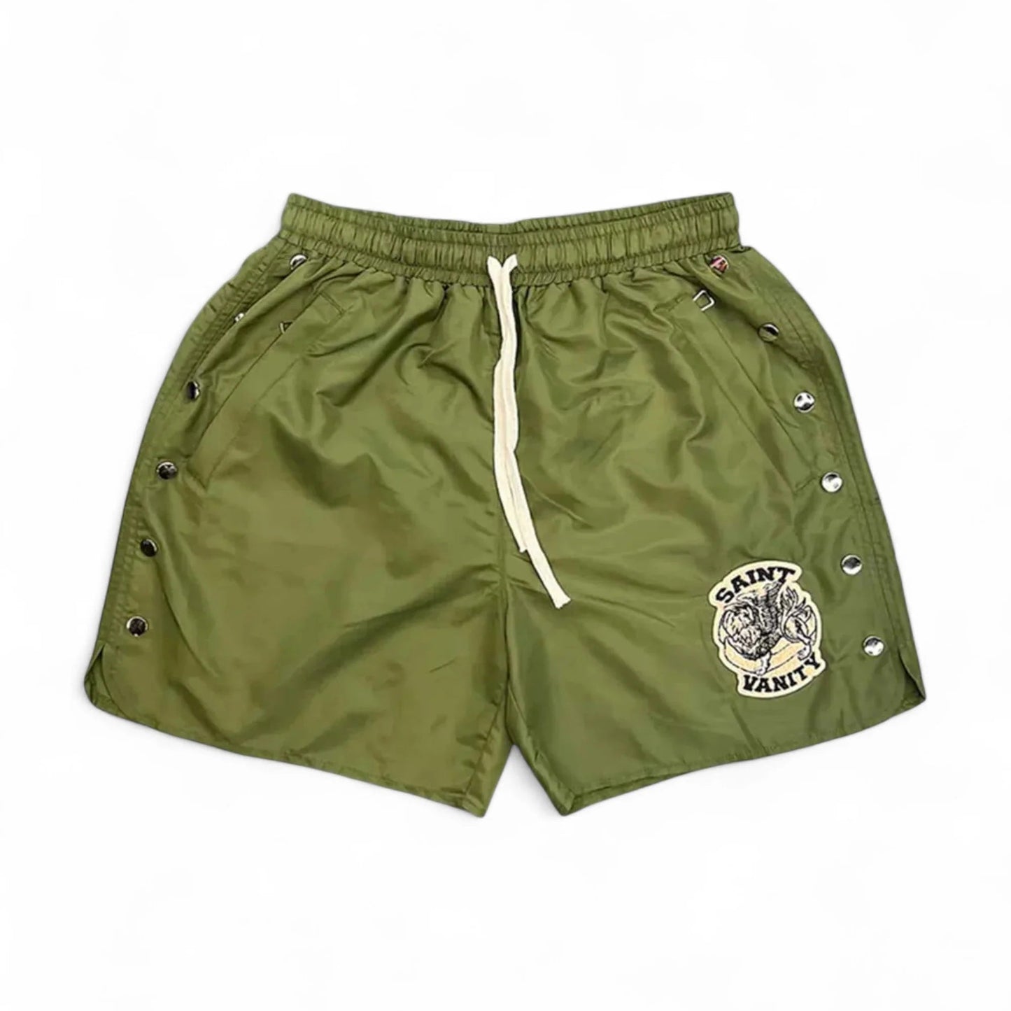 Saint Vanity Nylon Shorts Green